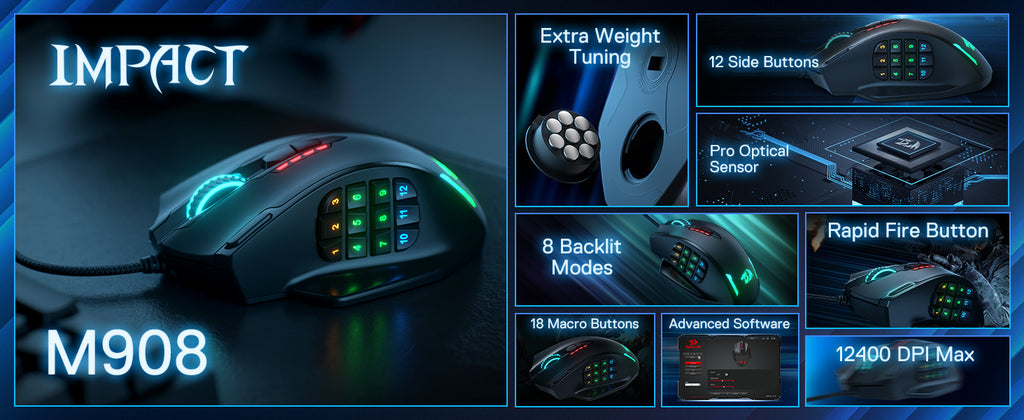 Redragon M908 RGB Elite Gaming Mouse
