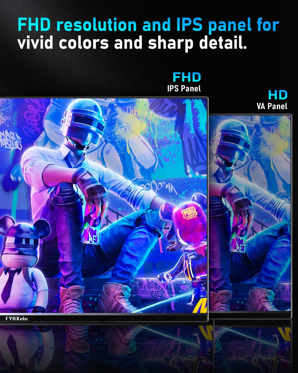 FYHXele 24" 180Hz FHD Gaming Monitor