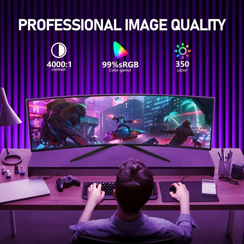 34" 4K Curved Ultra-Wide Gaming Monitor
