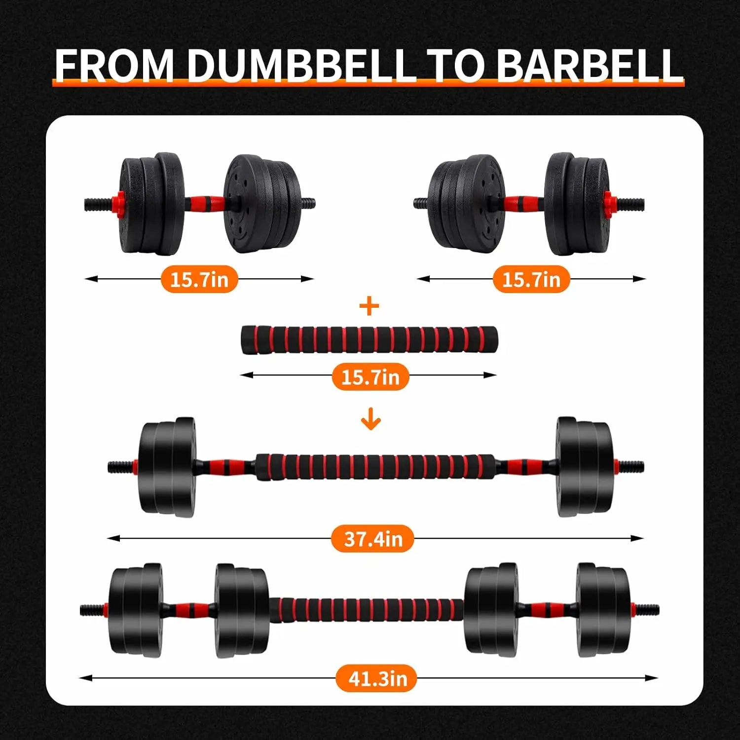 Adjustable Dumbbell Barbell Set