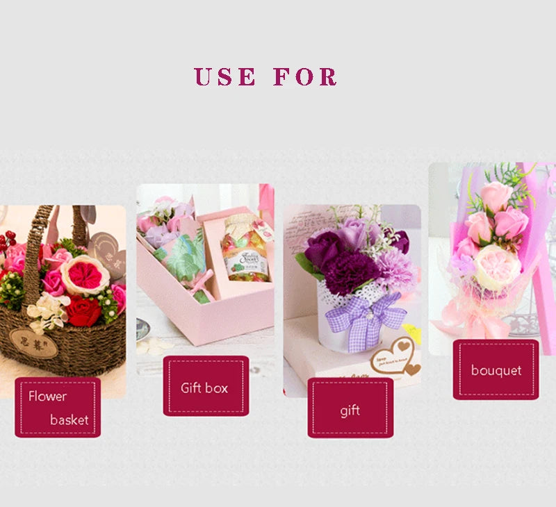 50pcs Artificial Rose Heads