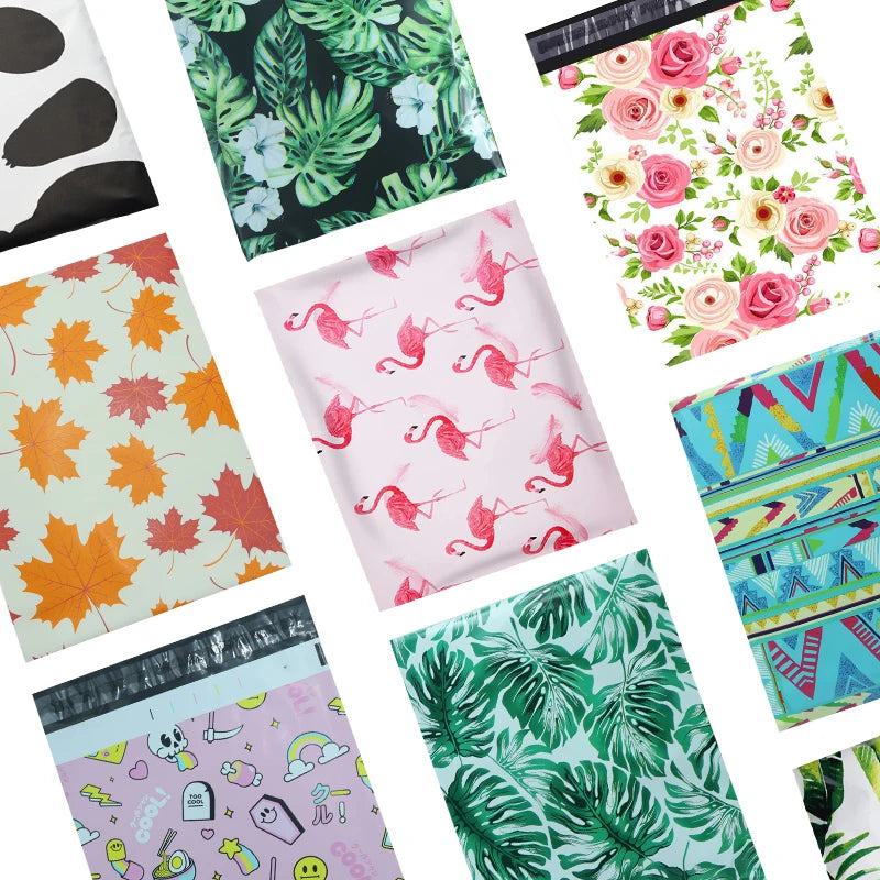 10PCS Printed Poly Mailer Bags (10×13")