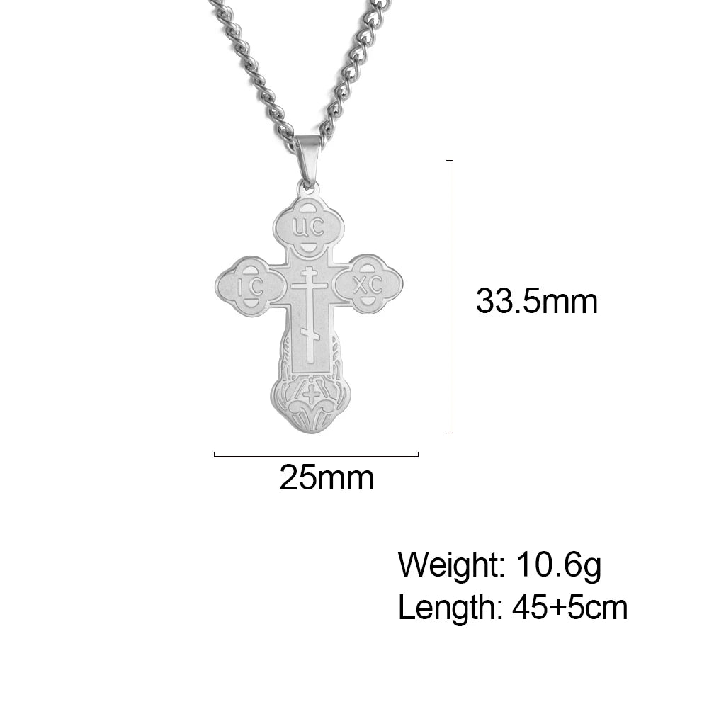Eastern Orthodox Cross Necklace