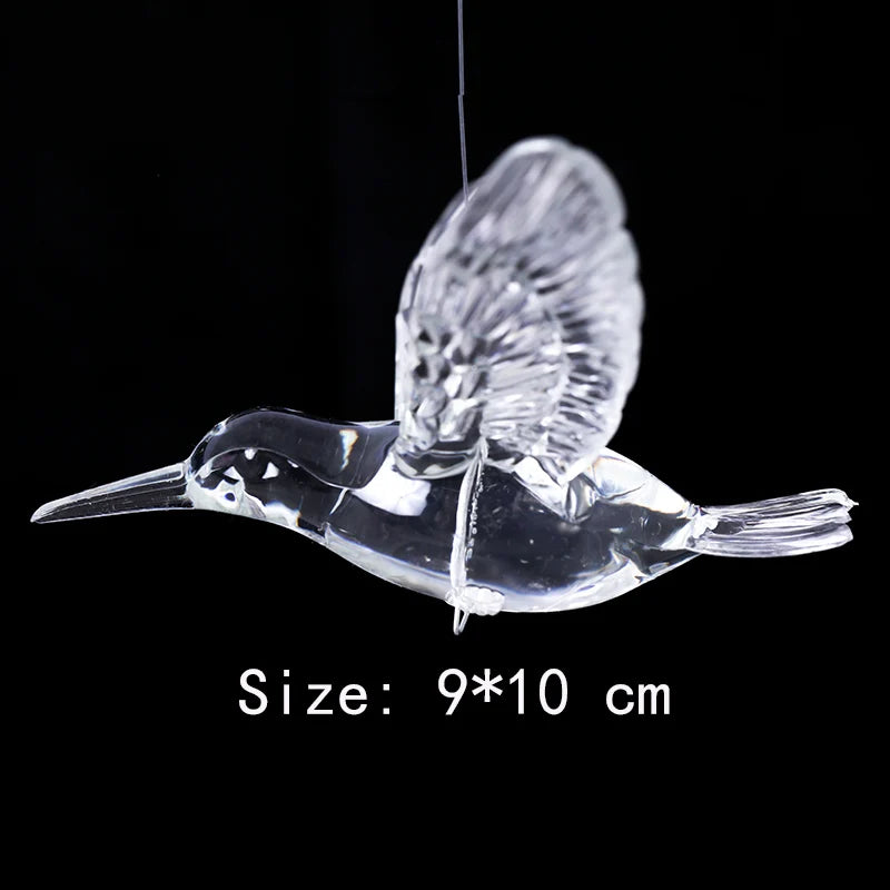 Clear Elegance Bird Pendants