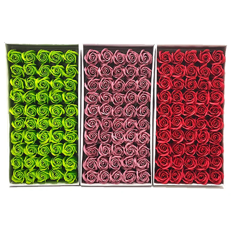 50pcs Artificial Rose Heads