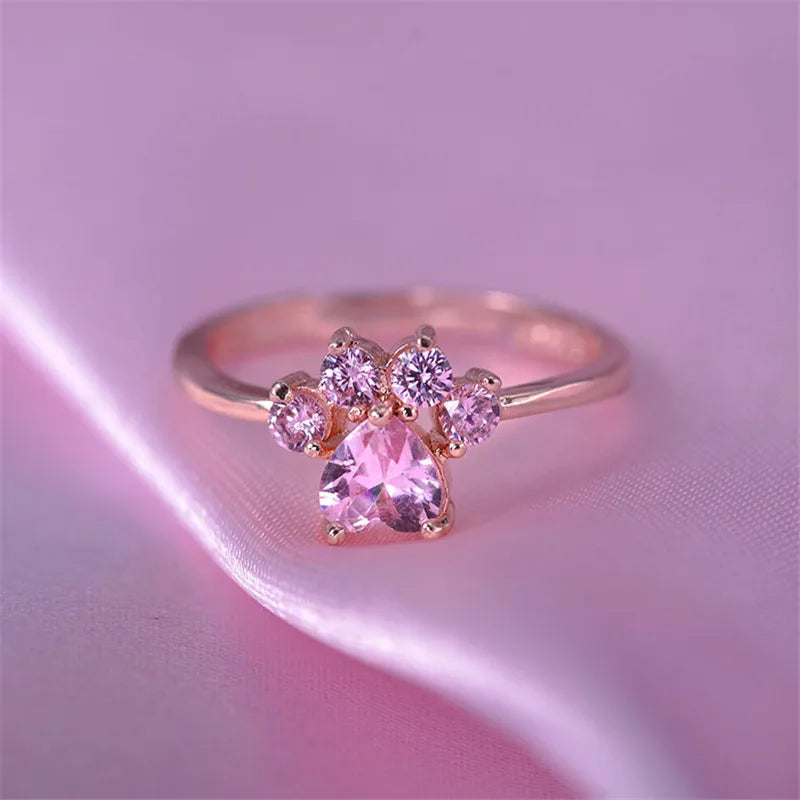 Purrfect Paw Promise Ring