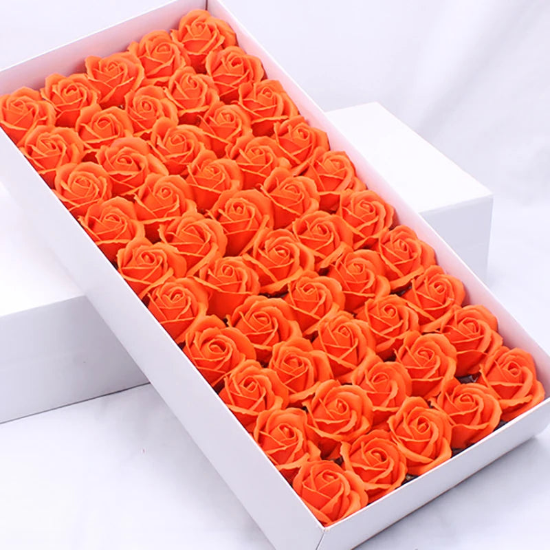 50pcs Artificial Rose Heads