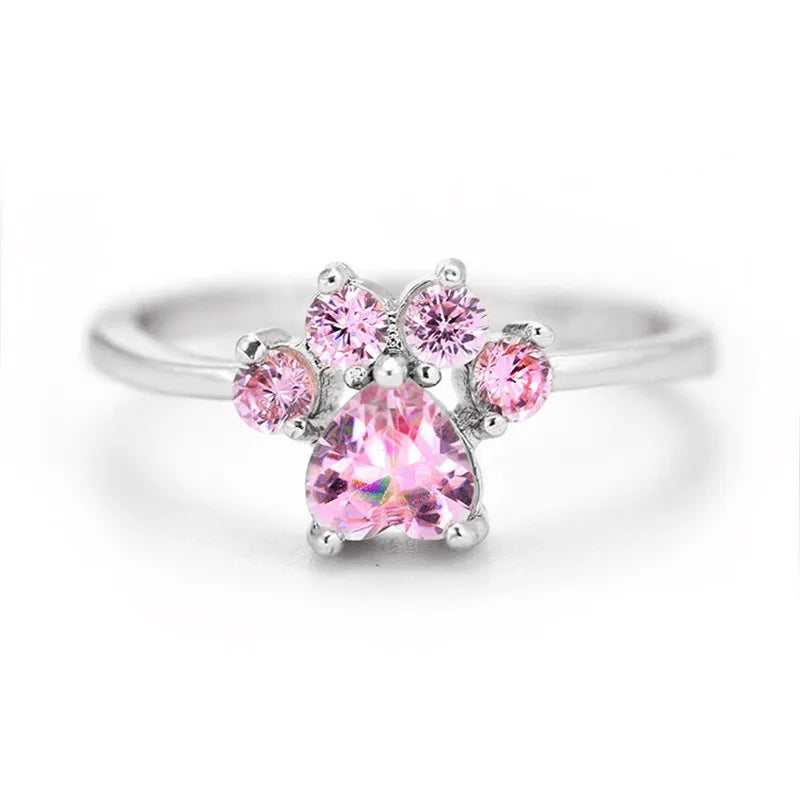 Purrfect Paw Promise Ring