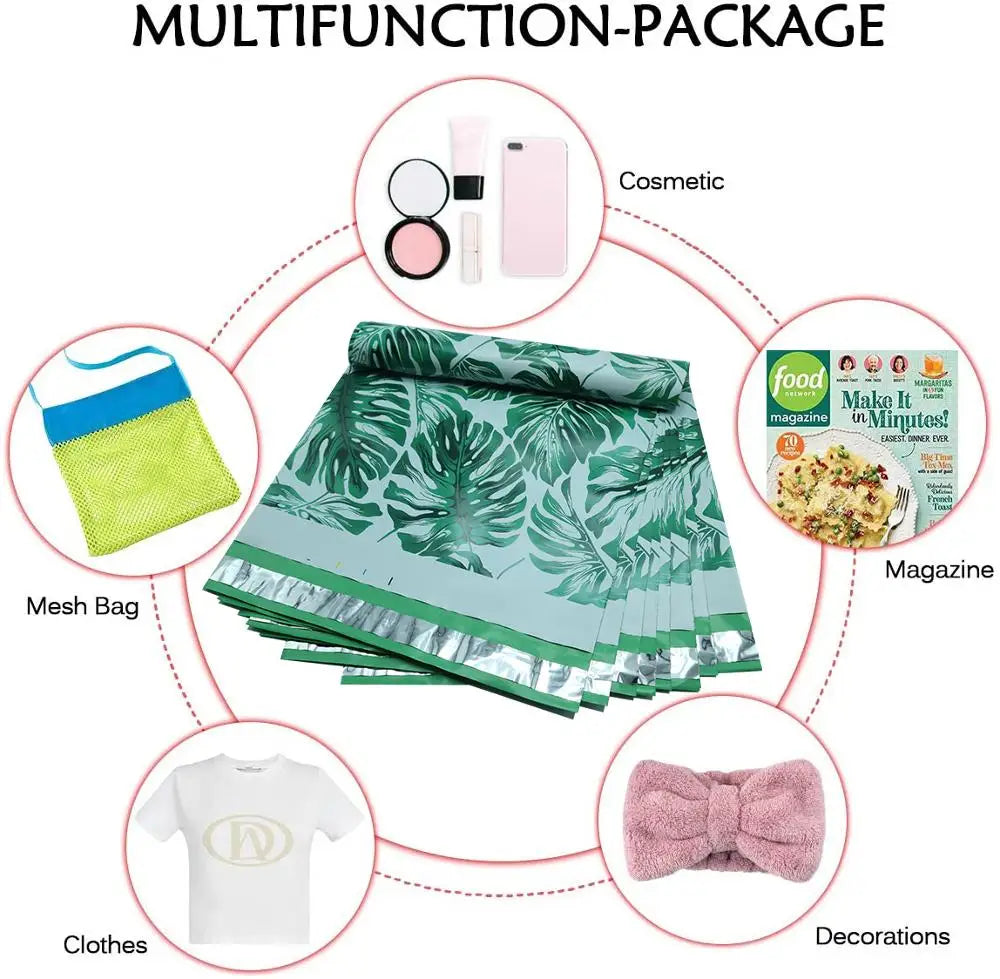 10PCS Printed Poly Mailer Bags (10×13")