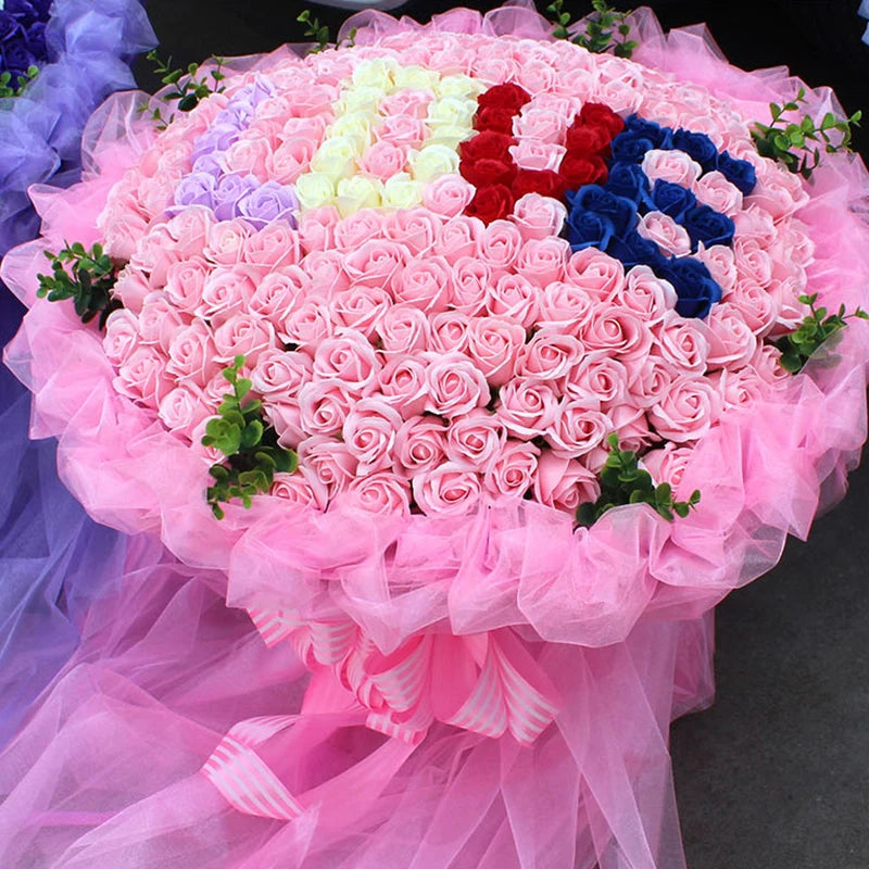 50pcs Artificial Rose Heads