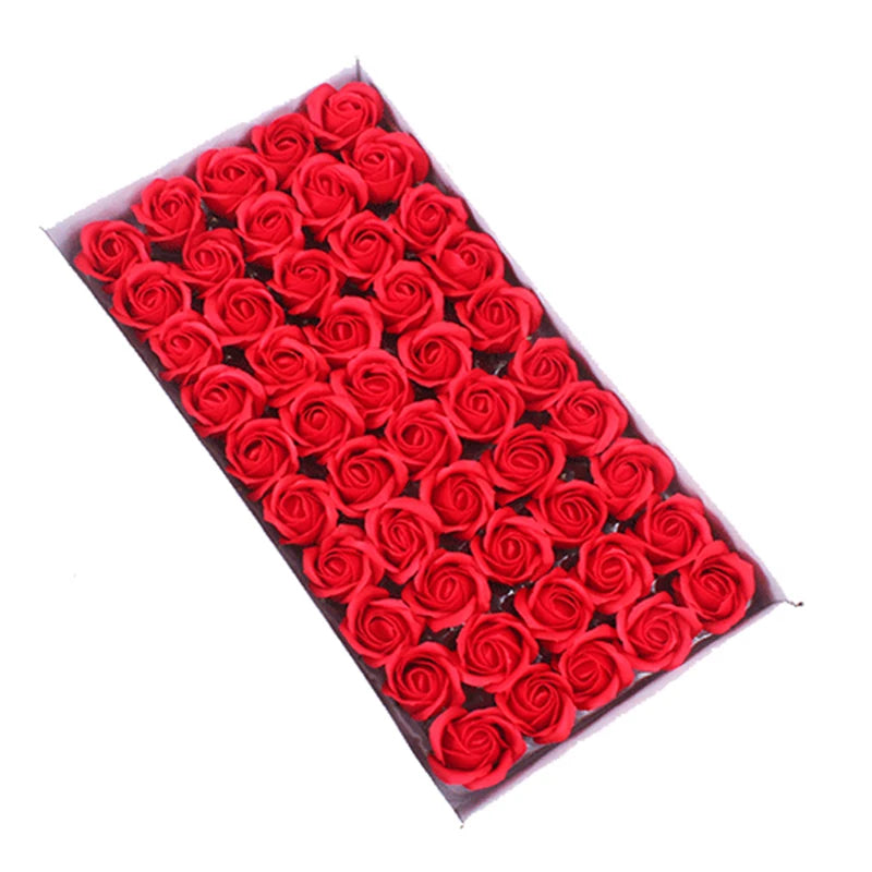50pcs Artificial Rose Heads