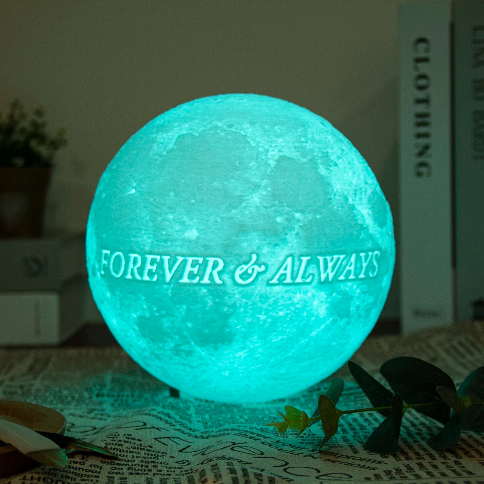 3D Printing Moon Lamp Personalized Photo Text Customized  USB Night Light Birthday Mother Day Valentine's Holiday Lunar Gift