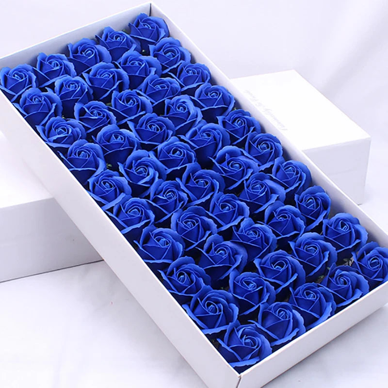 50pcs Artificial Rose Heads