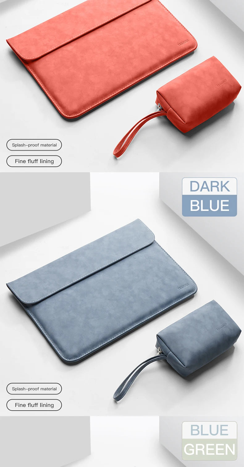 Laptop Case Sleeve Bag For Macbook Air M2 15 13.6 case M1 Pro 13.3 14 16 XiaoMi Lenovo 15.6 Cover DELL Huawei HP Matebook Shell