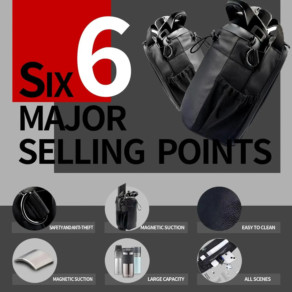 Magnetic Gym Water Bottle & Phone Storage Bag