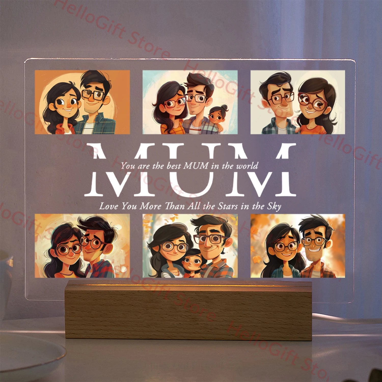 Memory Glow 3D Personalized Night Light