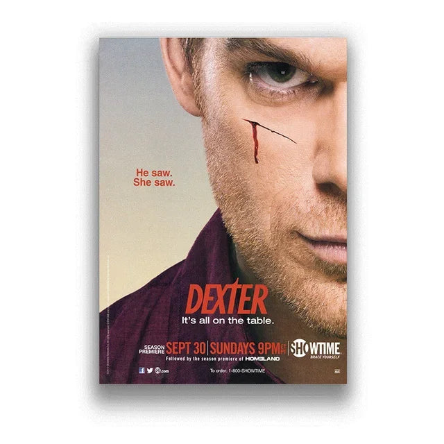 Dexter TV Show Canvas Poster