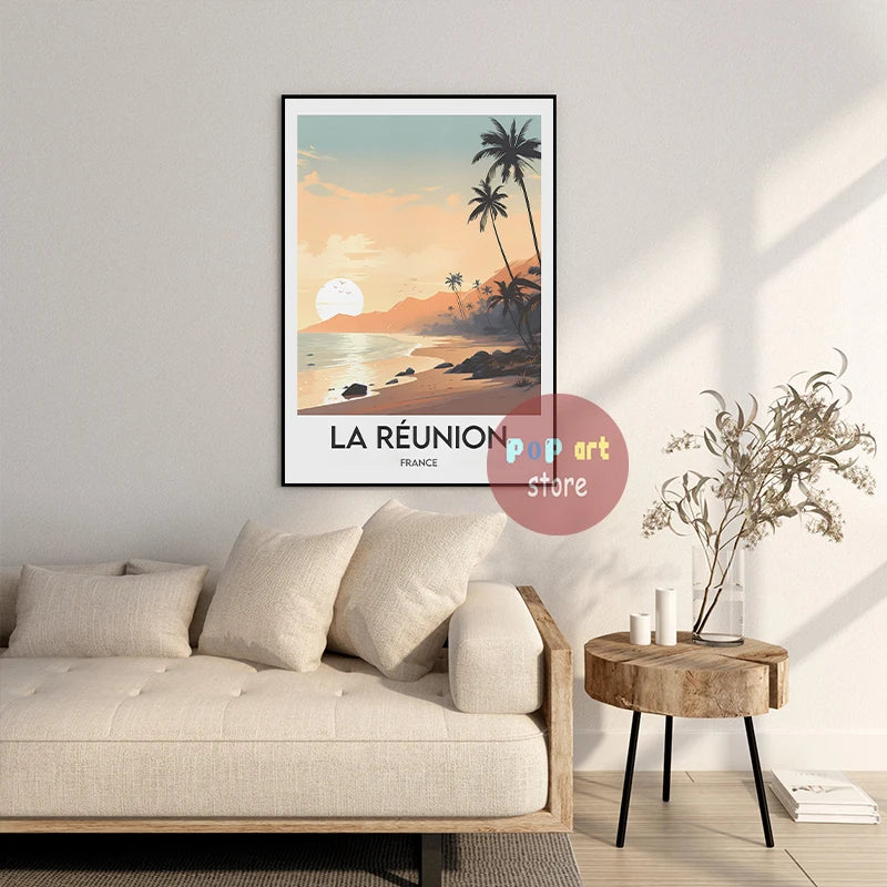 La Réunion Travel Canvas