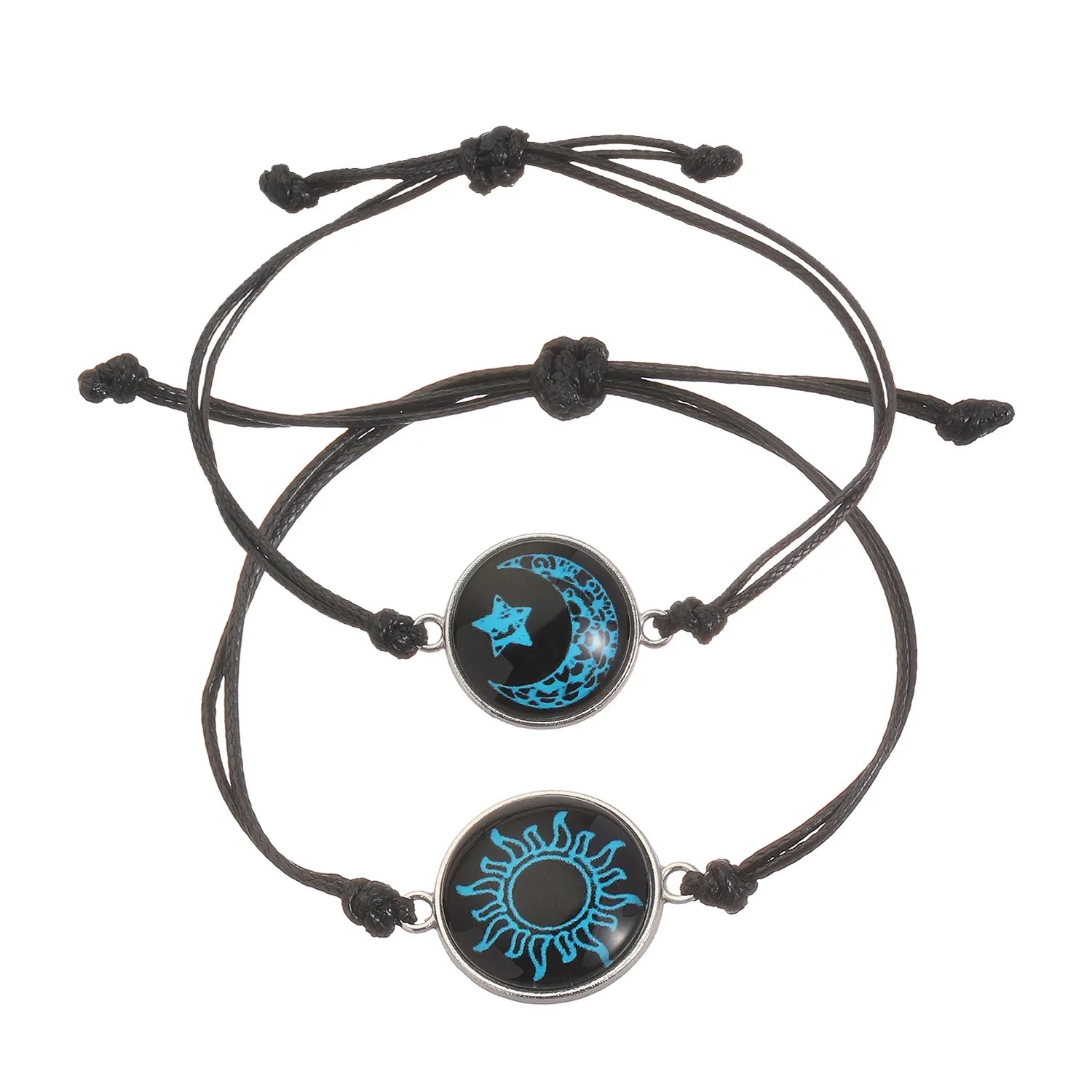 Luminous Sun & Moon Couple Bracelets