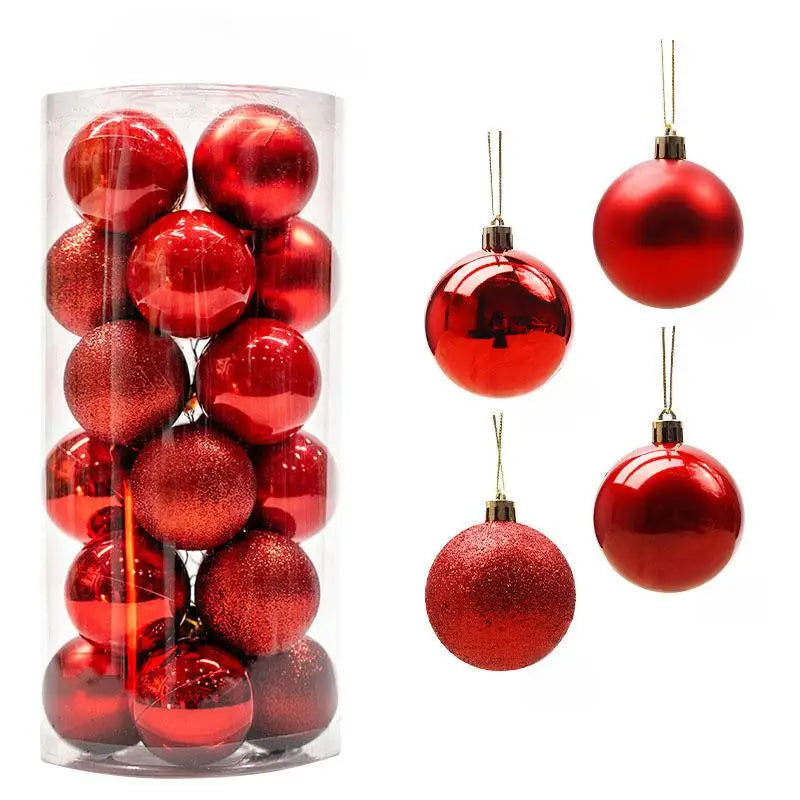 Holiday Christmas Ball Ornaments Set – 24PCS
