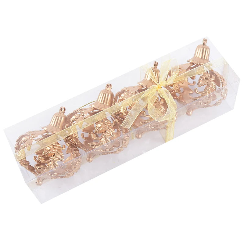 Golden Christmas Balls Plastic