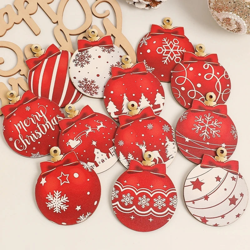 Rustic Red & White Tree Décor