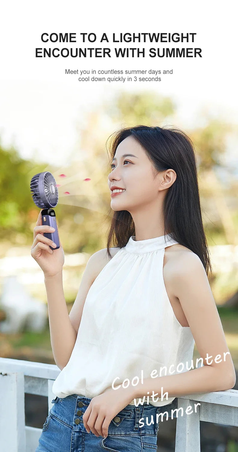 Portable Handheld & Neck Fan with Phone Holder