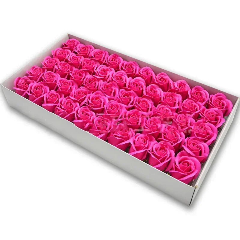 50pcs Artificial Rose Heads