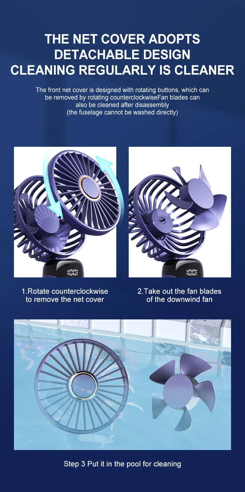 Portable Handheld & Neck Fan with Phone Holder