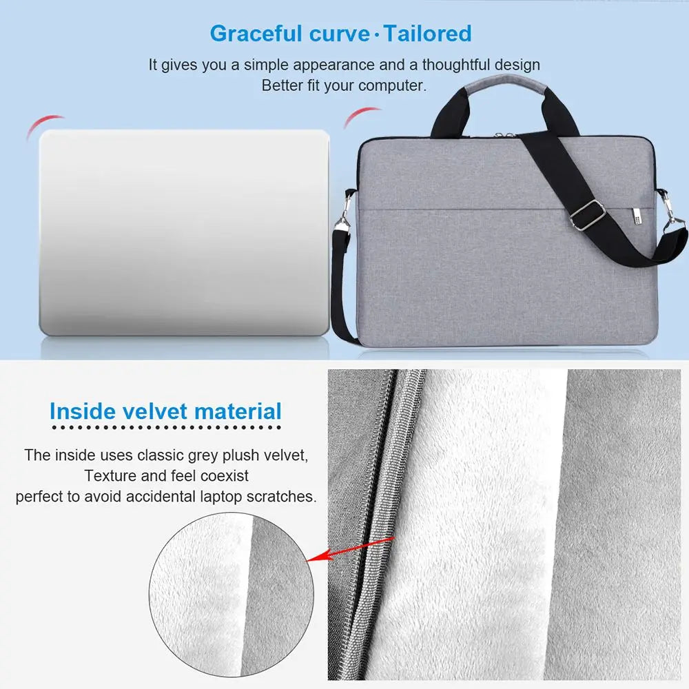 Ultra-Thin Large Capacity Laptop Sleeve & Handbag