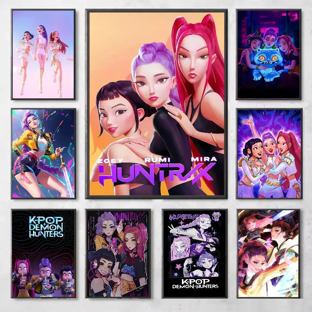 K-Pop Demon Hunters Movie Poster Wall Decal