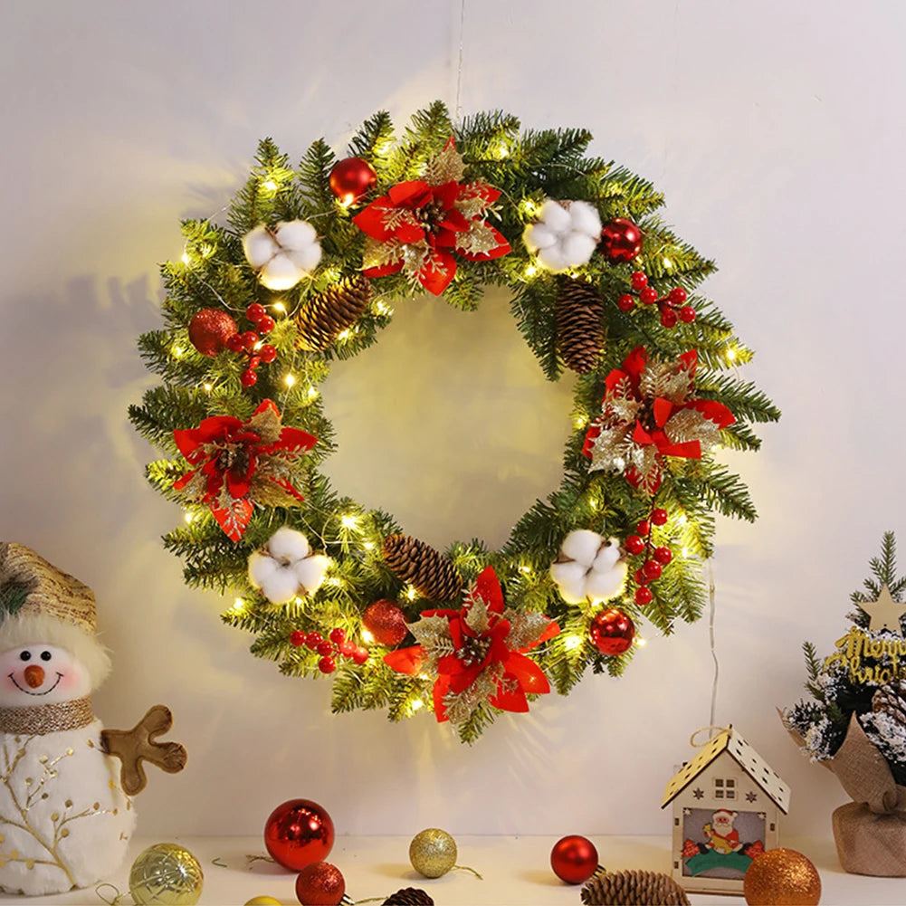 Evergreen Holiday Sparkle Wreath