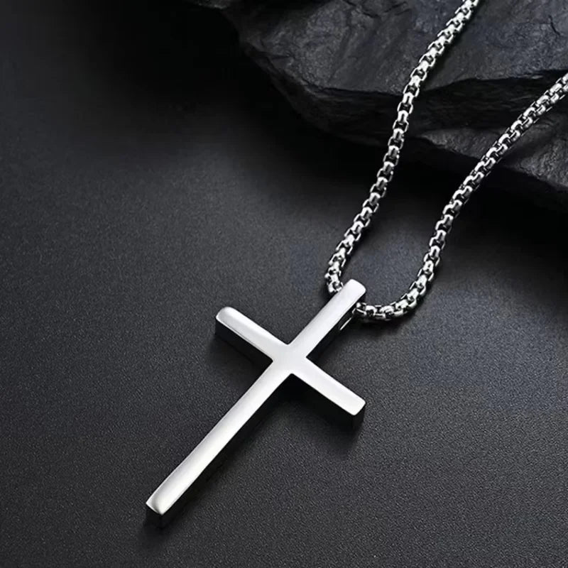 Simple Cross Necklace for Men