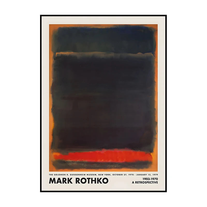 Vintage Abstract Canvas Wall Art Poster