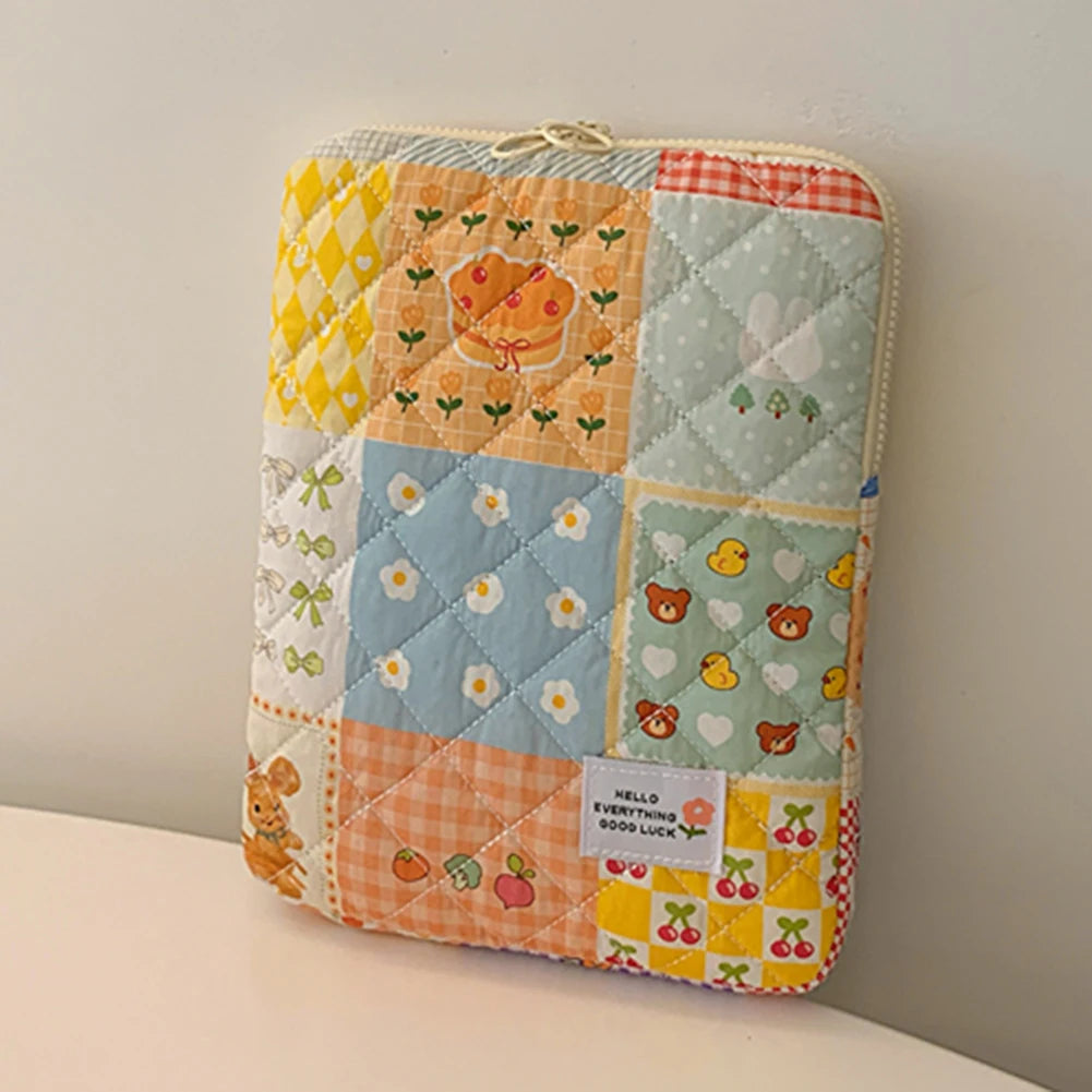 11/13/15 Inch Flower Pattern Laptop Sleeve Case Bag Shockproof Computer Cover Bag Laptop Protective Bag for MacBook Air Ipad