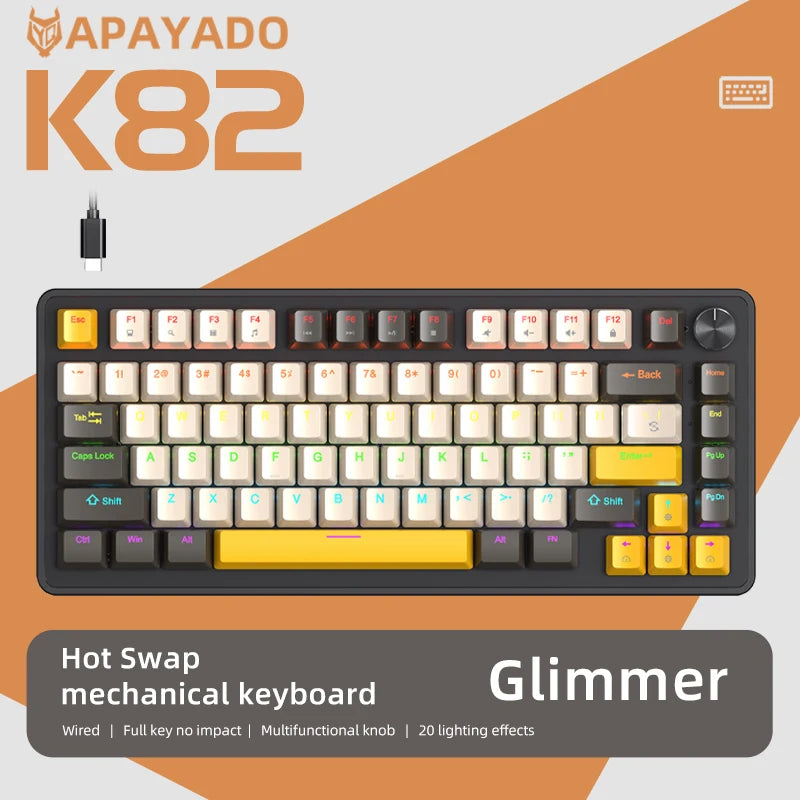 APAYADO 75% Wired Mechanical Gaming Keyboard