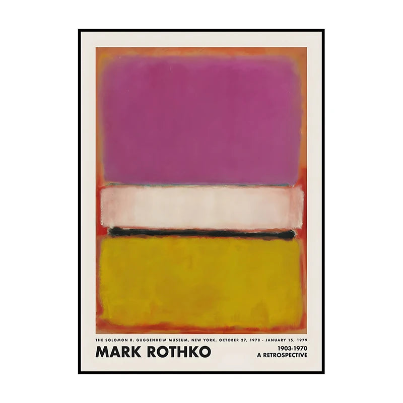 Vintage Abstract Canvas Wall Art Poster