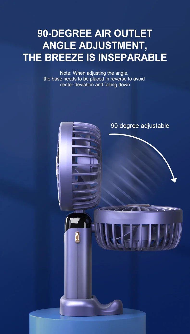 Portable Handheld & Neck Fan with Phone Holder