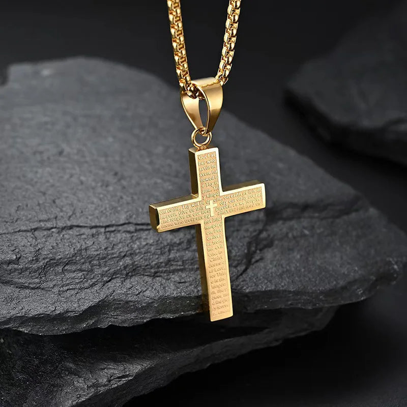 FaithGuard Prayer Cross Necklace