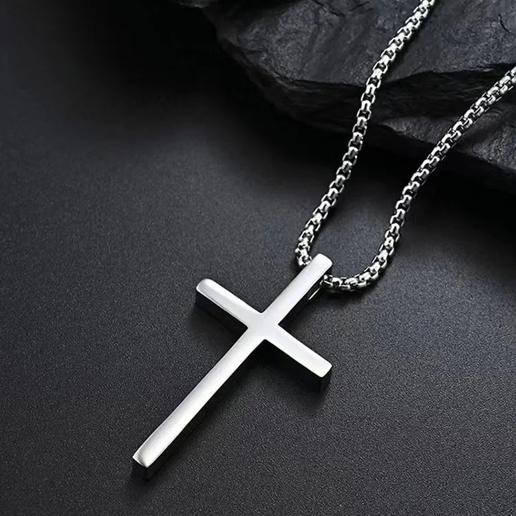 Simple Cross Necklace for Men