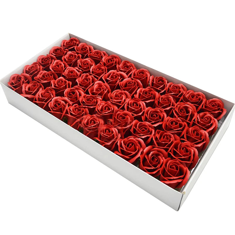 50pcs Artificial Rose Heads