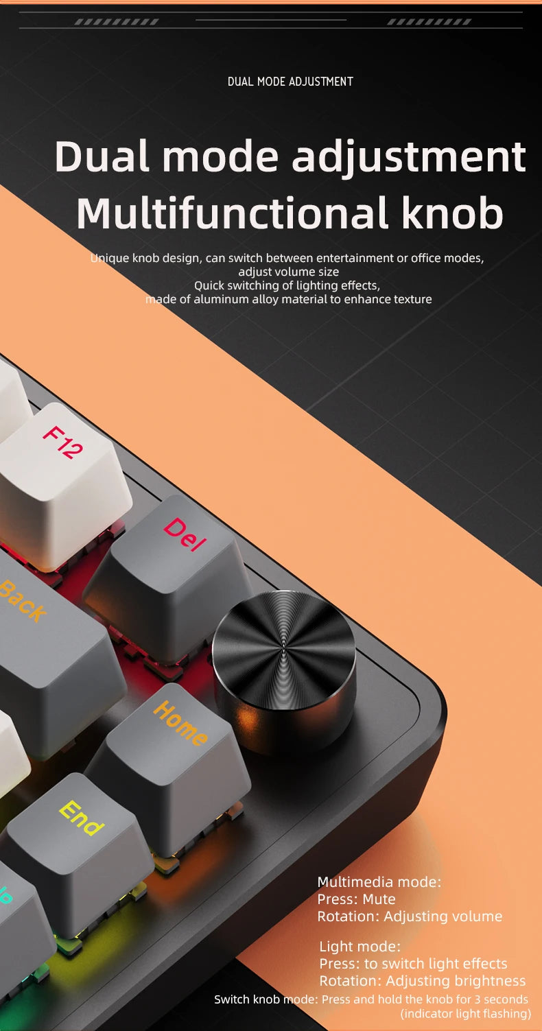 APAYADO 75% Wired Mechanical Gaming Keyboard