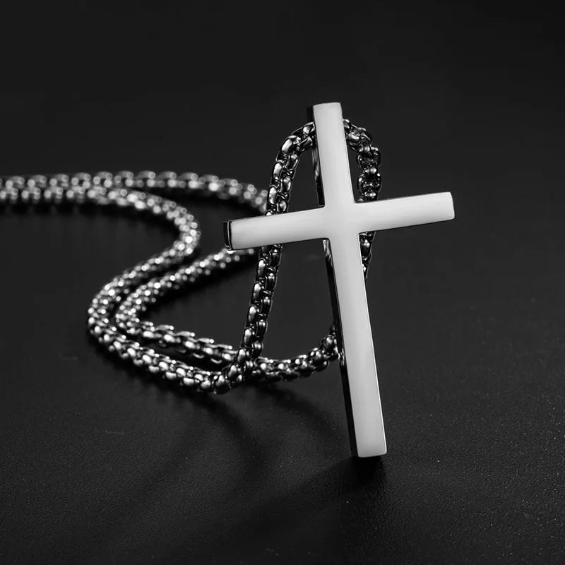 Minimalist Stainless Steel Cross Necklace