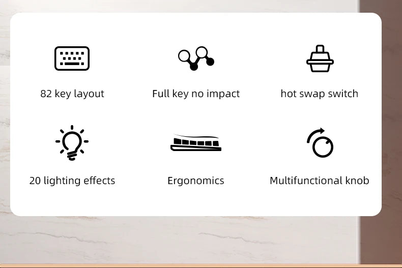 APAYADO 75% Wired Mechanical Gaming Keyboard