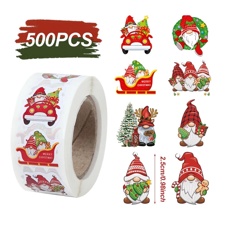 500Pcs Christmas Stickers Set