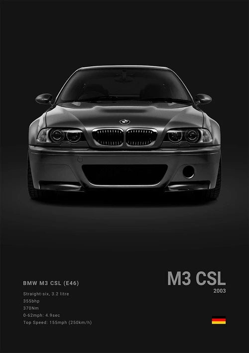 Luxury Sports Cars Canvas Wall Art Poster