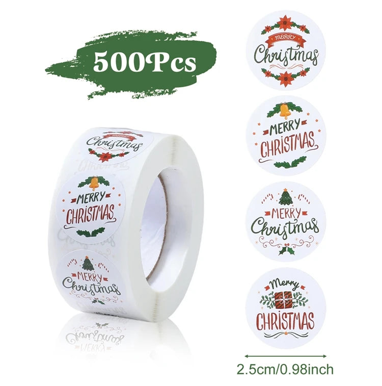 500Pcs Christmas Stickers Set