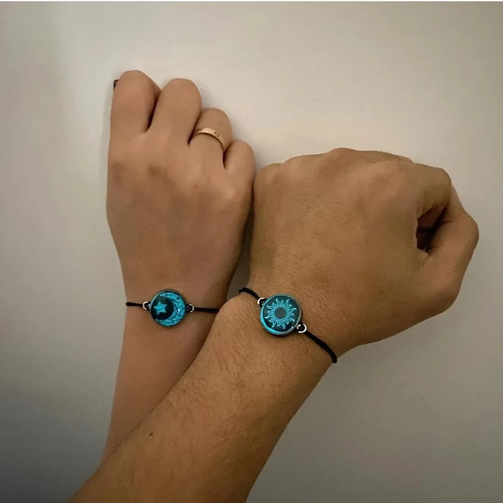Luminous Sun & Moon Couple Bracelets