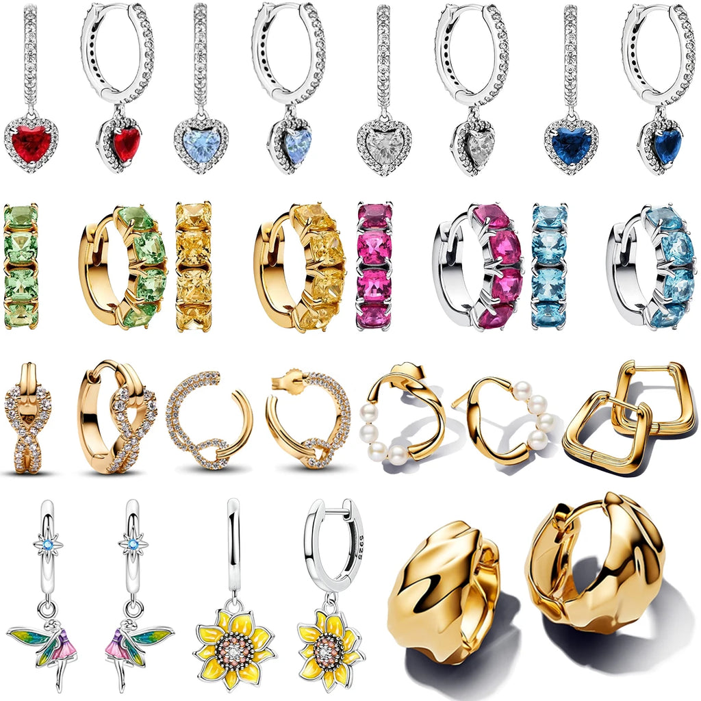 Radiant Heart Sterling Silver Earrings