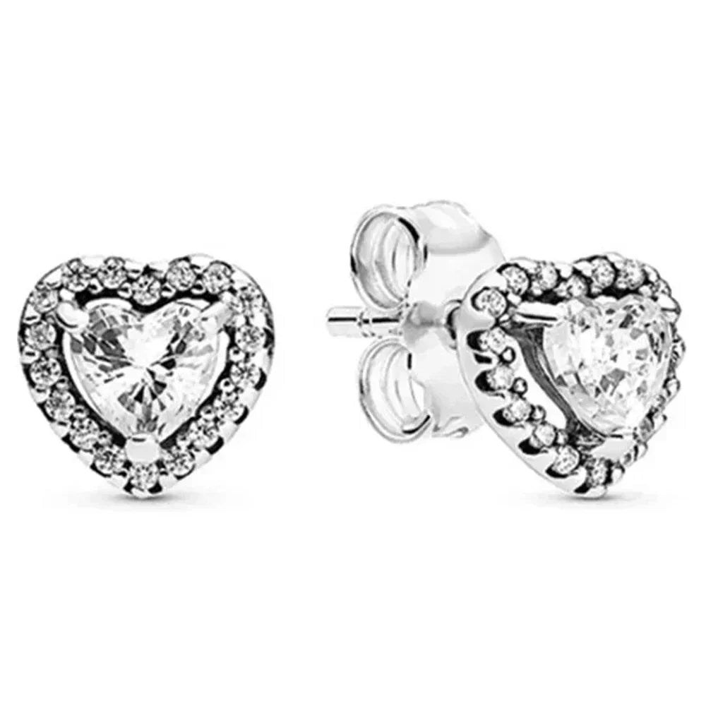 Radiant Heart Sterling Silver Earrings